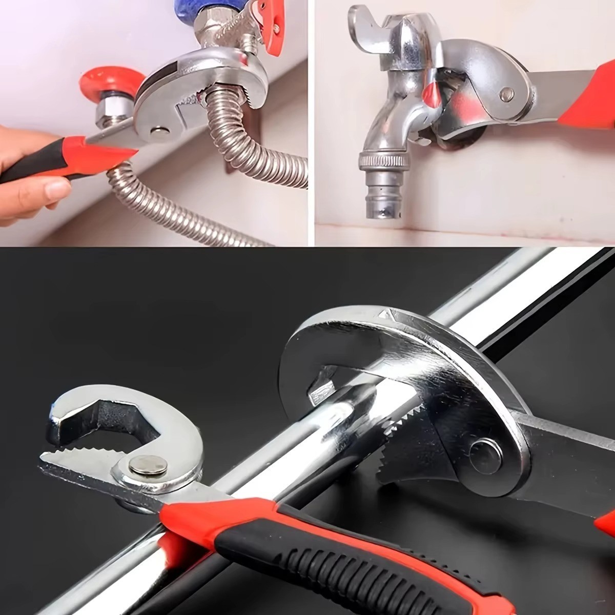 1pc Wrench Tool Kit Multi-Use Small Universal Quick Adjustable Open-End Wrench