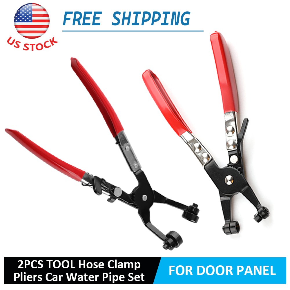 Hose Clamp Pliers Car Water Pipe Fuel Coolant Spring Bundle Removal Tool 2PCS US