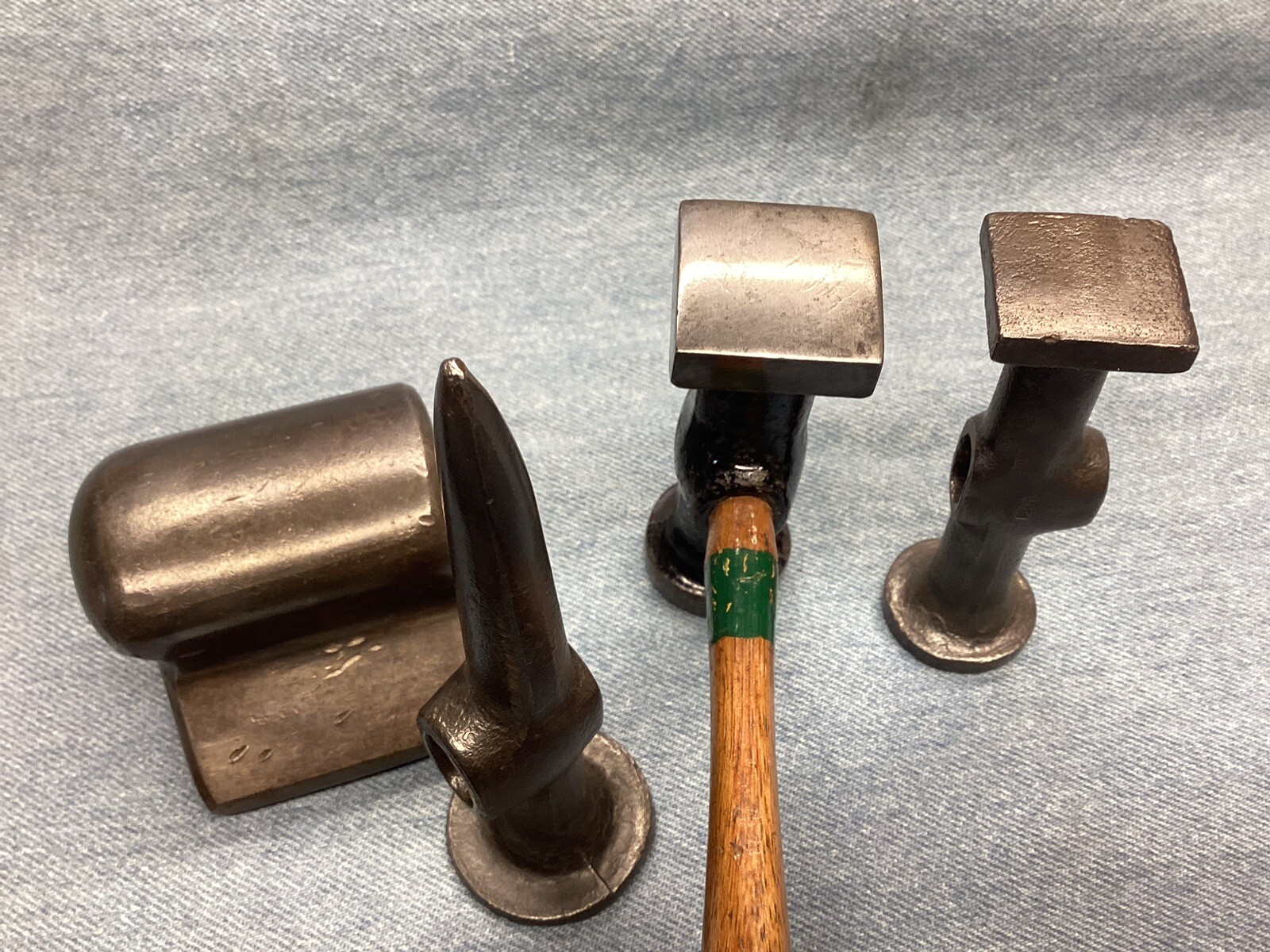 Vintage Fairmount Body Hammers x 3 & 3 Hand Anvils / Dolly’s Good Condition LOOK