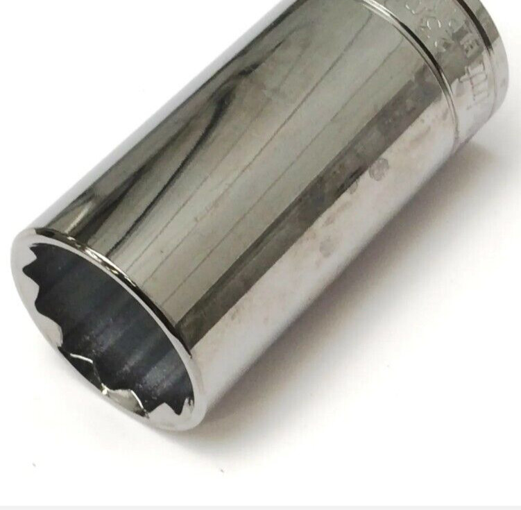 BLUE POINT Tools BLPLM3814, 3/8″ DRIVE, 14MM. SOCKET, DEEP/HIGH, 12 POINT.