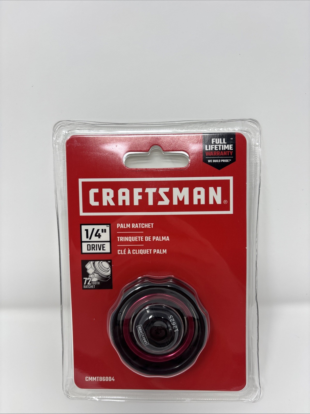 New CRAFTSMAN 1/4 Inch Drive Palm Ratchet PN 12625 CMMT86004