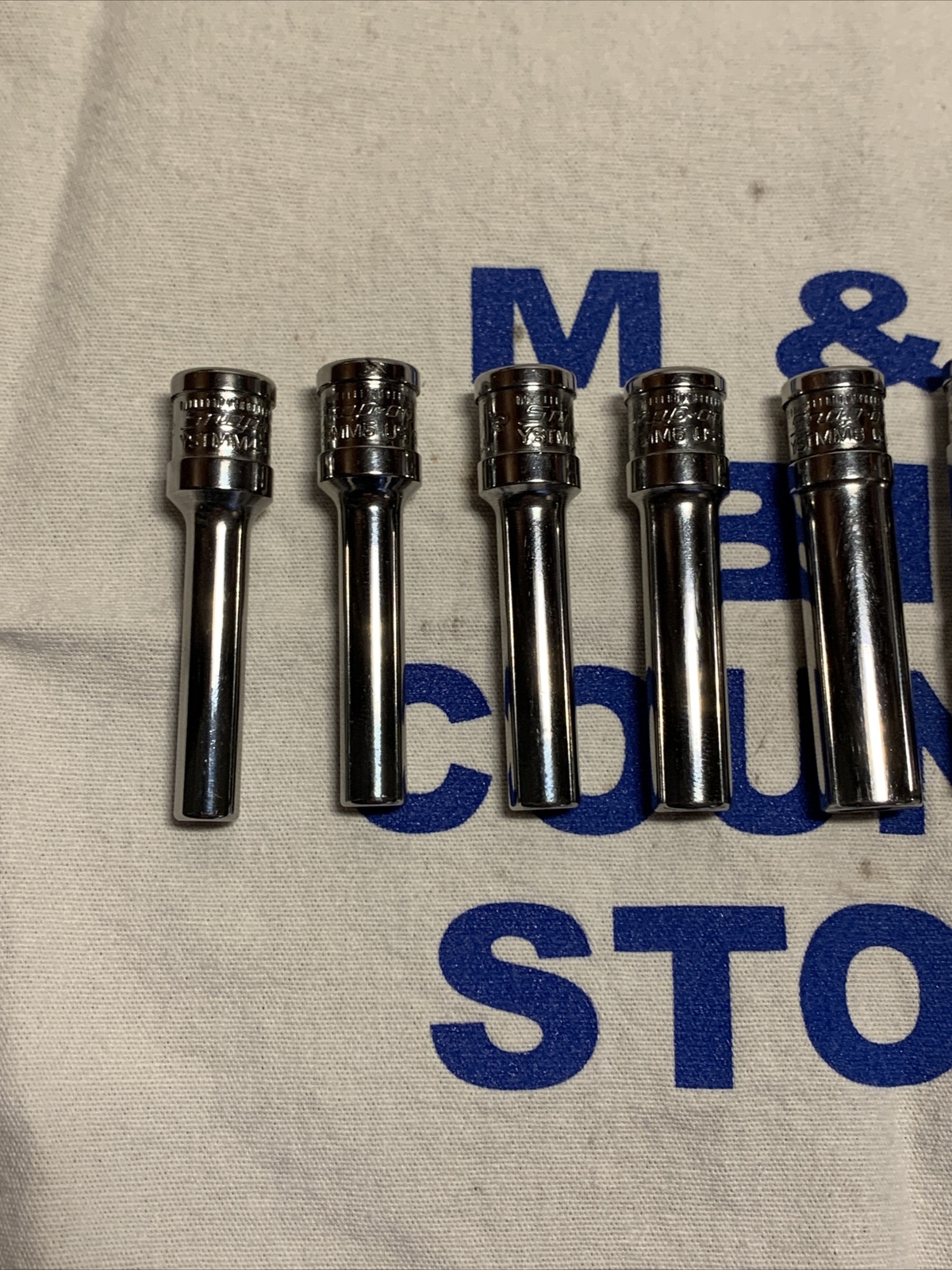 Snap-on 11 pc 1/4″ Drive 6pt Metric Xtra Deep Socket Set (4-14mm) No 7mm
