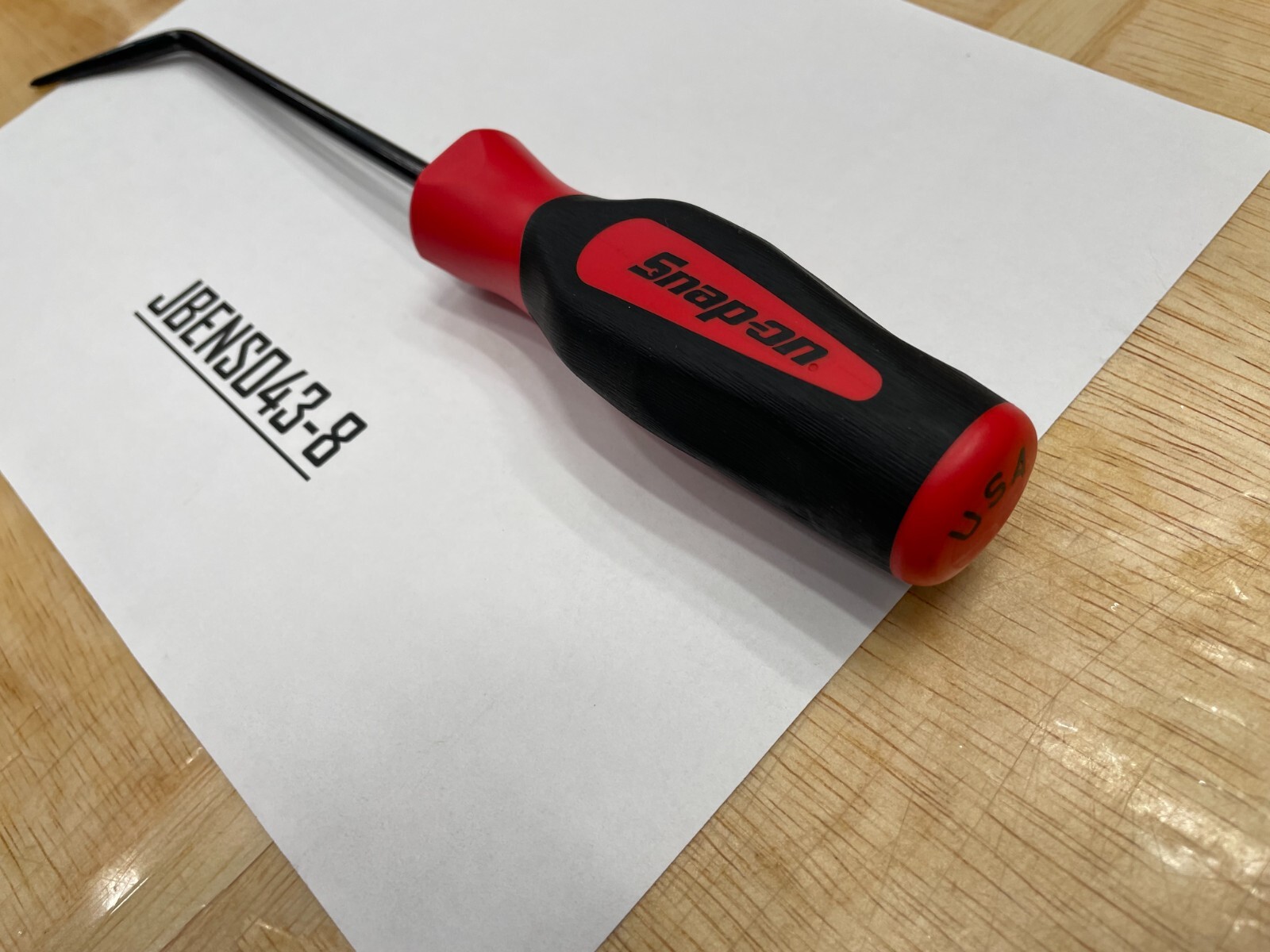 Snap-on Tools USA NEW RED Soft Grip 45° Blade Radiator Hose Pick SGA176BR