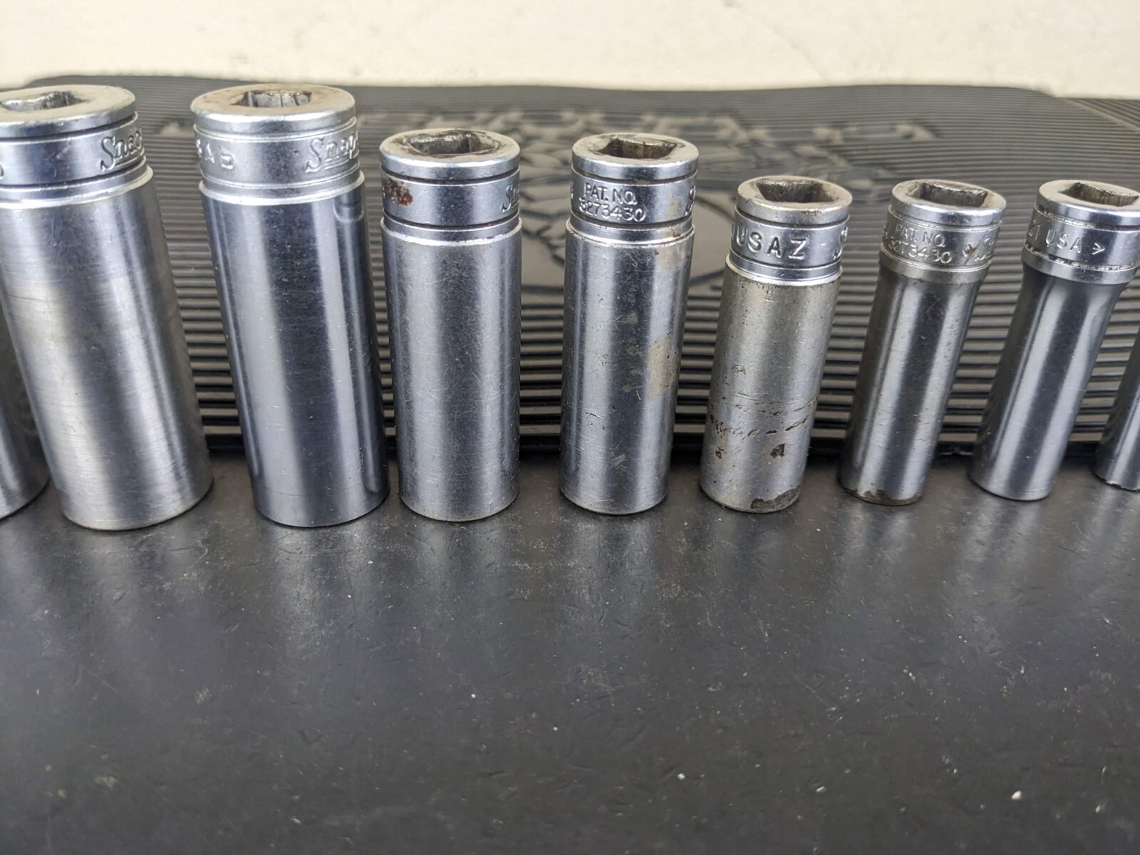 #bg227 Snap on Tools 211SFSY 3/8″ Drive Deep Chrome Socket Set Socket Set