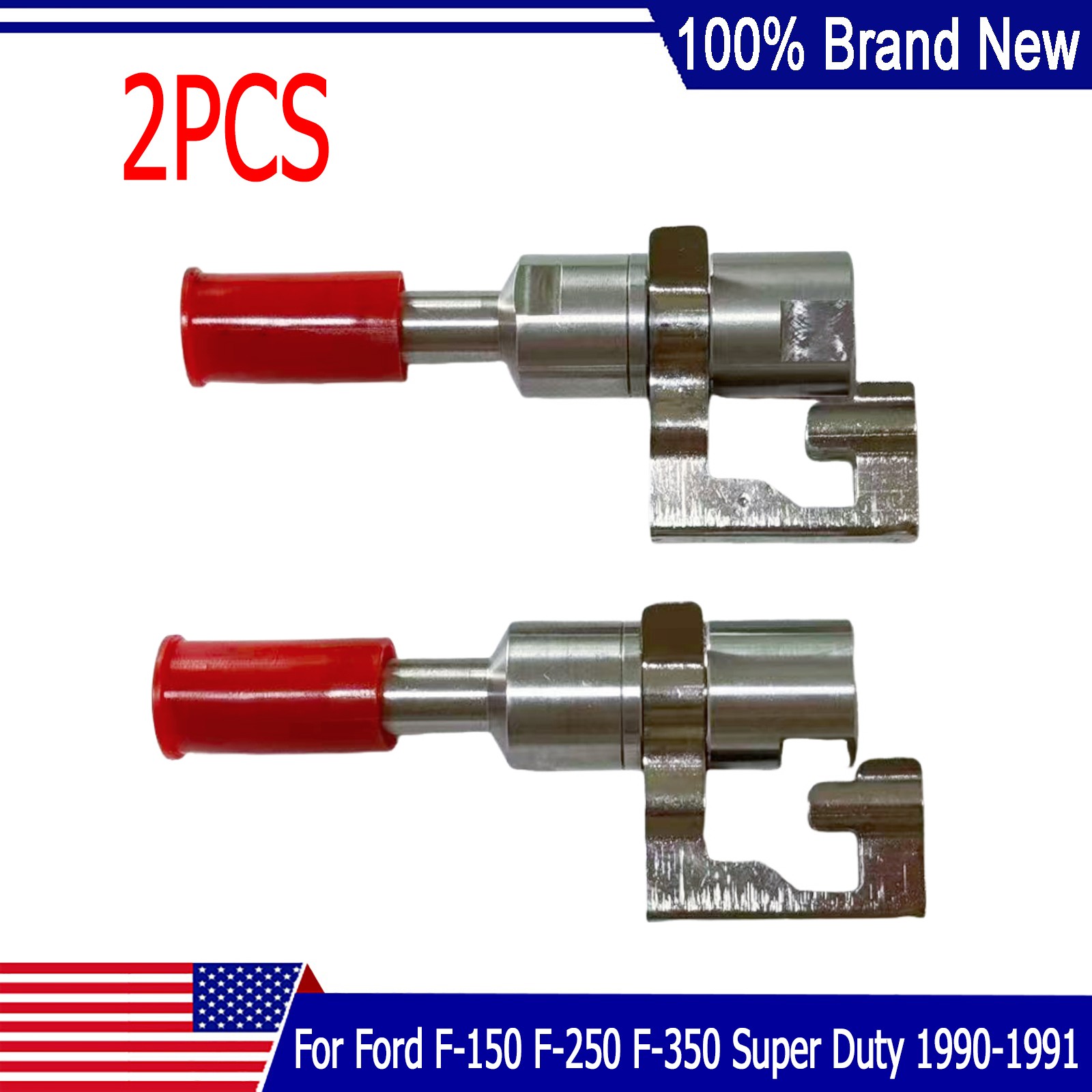 2×Fuel Line Check Valve Connector For 1990-91 Ford F-250 Super Duty 1L3Z-9J274BA