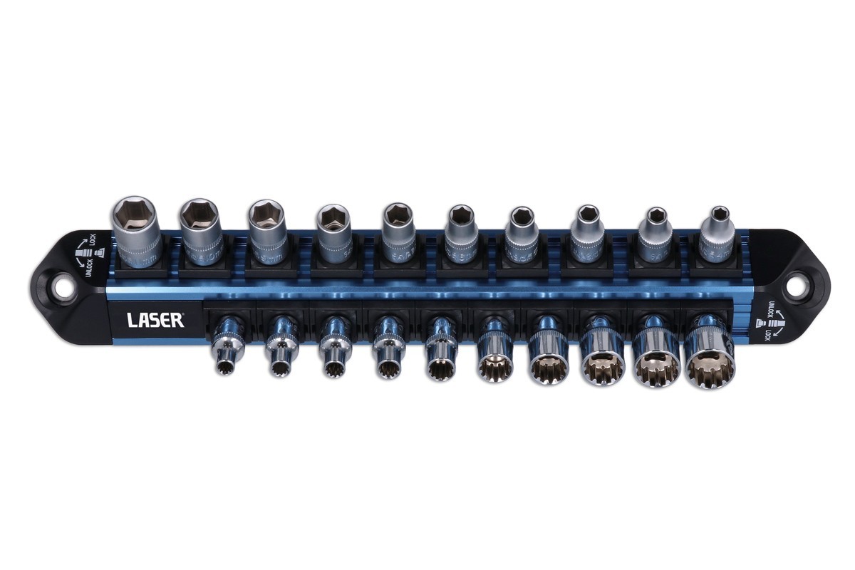 Laser Tools 9239 1/4″D Magnetic LocSoc Double Rail