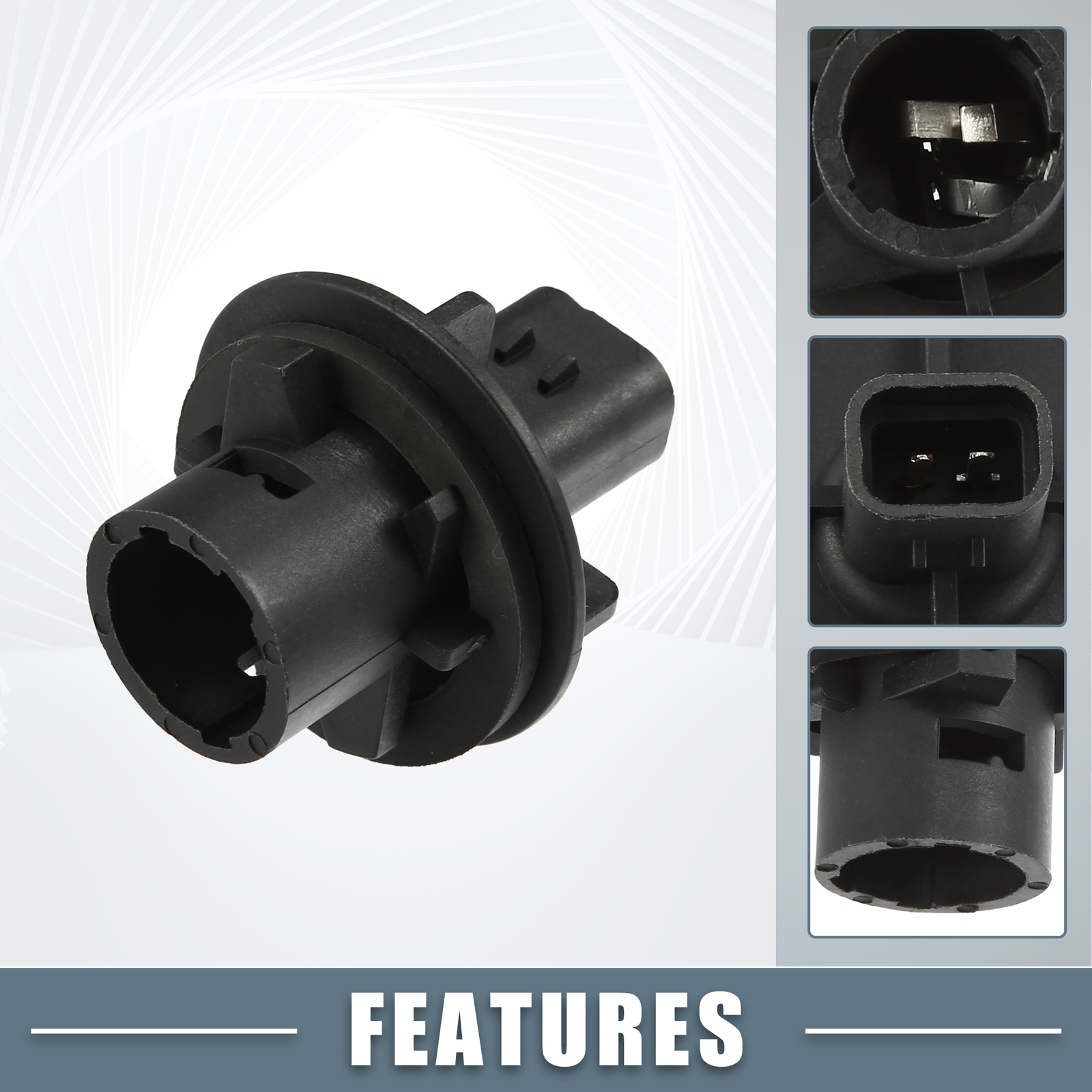 Piece of 2 Front Bumper Lamp Bulb Holder Socket fit for Land Rover Defender 90