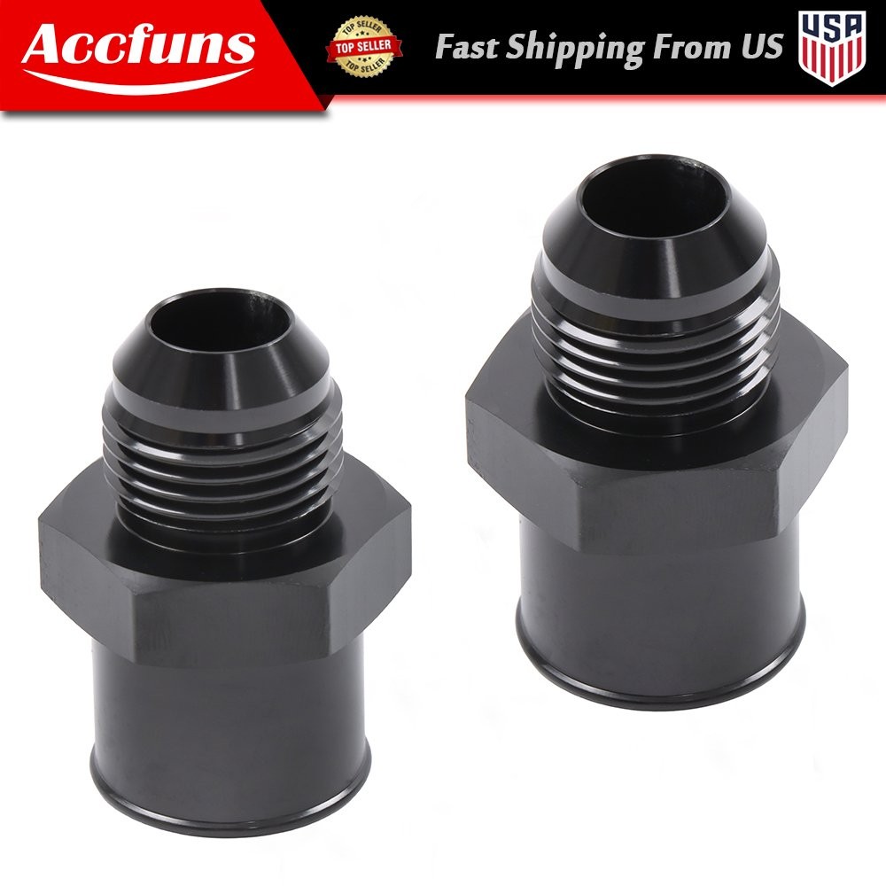 1 Pair SBC 10AN Valve Cover Adapter Fittings for Push-In Grommet 34-00031 New