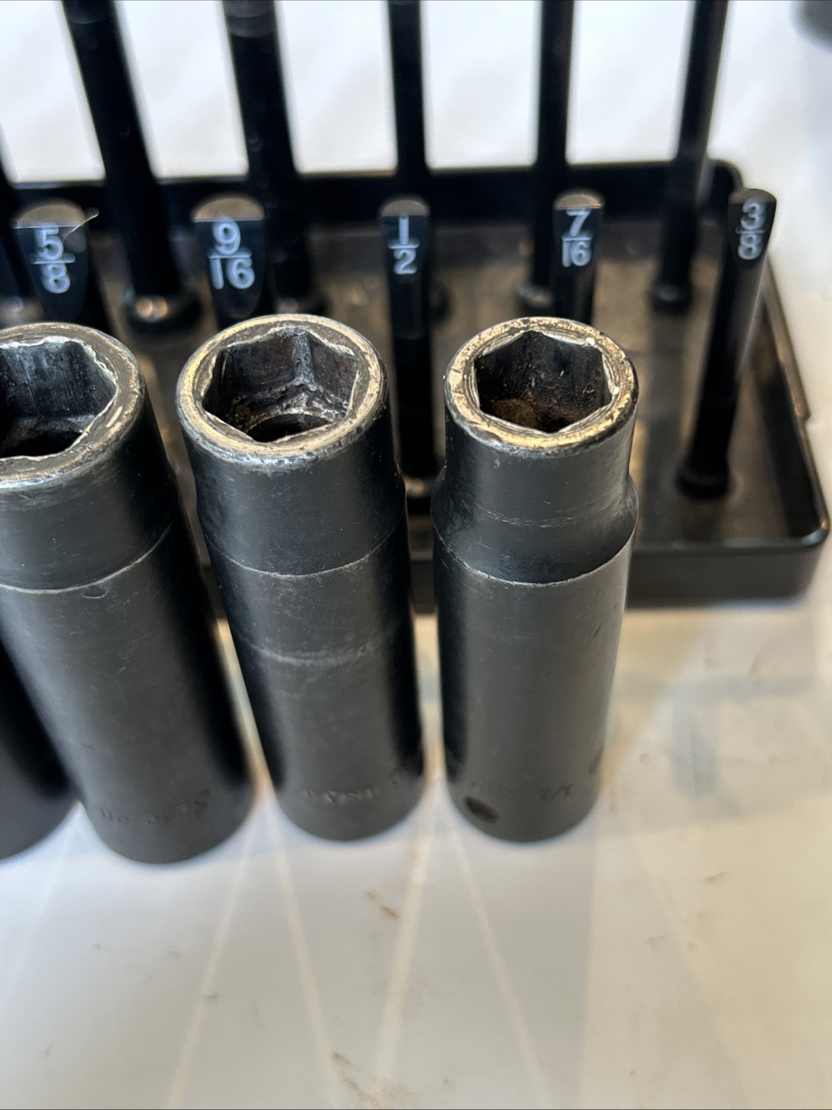Snap On 313SIM 313SIMA 8pc 1/2” To 1” 1/2”dr SAE 6PT Deep Impact Socket Set