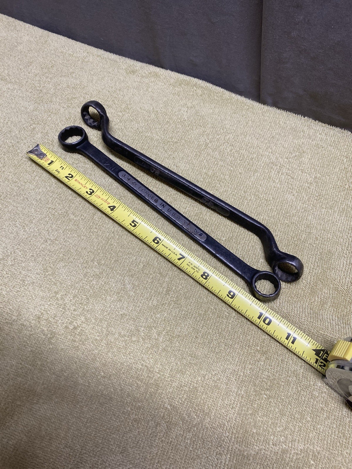 LOT OF 2 Craftsman Underline 5/8″ 11/16″ Offset Box Wrench 3/4 5/8 WRENCH