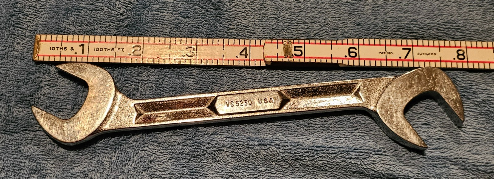 Snap-on 15/16″ V-5230 SAE 4-way Angle Open-End Wrench Underline