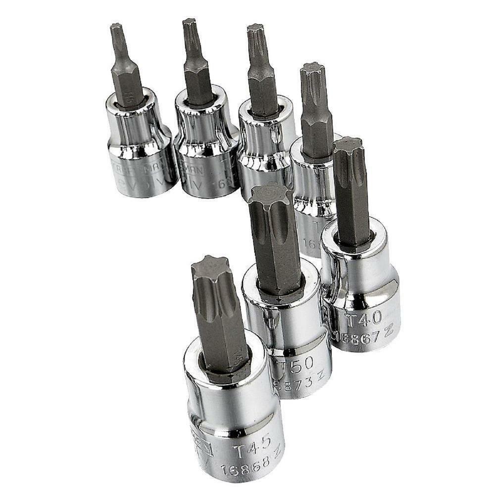 Craftsman Evolv Torx Star Bit Socket Set 3/8 – T15, T20, T25, T30, T40, T45, T50