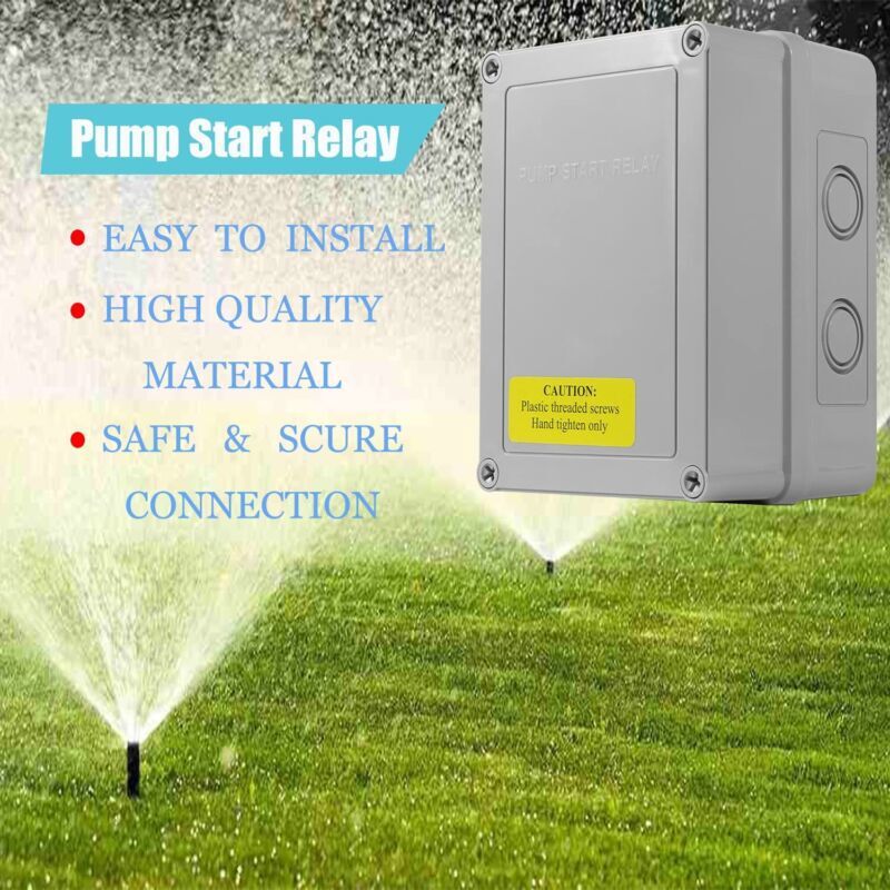 1522 Pump Start Relay Fit Irrigation Systems w Housing 3HP 110V/220V 24V Coil