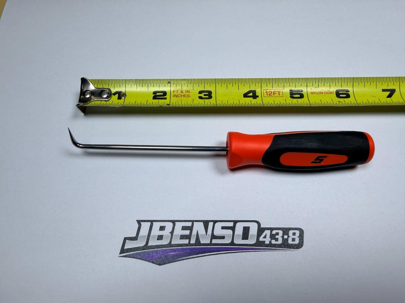 Snap-on Tools USA NEW ORANGE 6″ Mini Soft Grip Short 90° Tip Pick SG3ASH90CO
