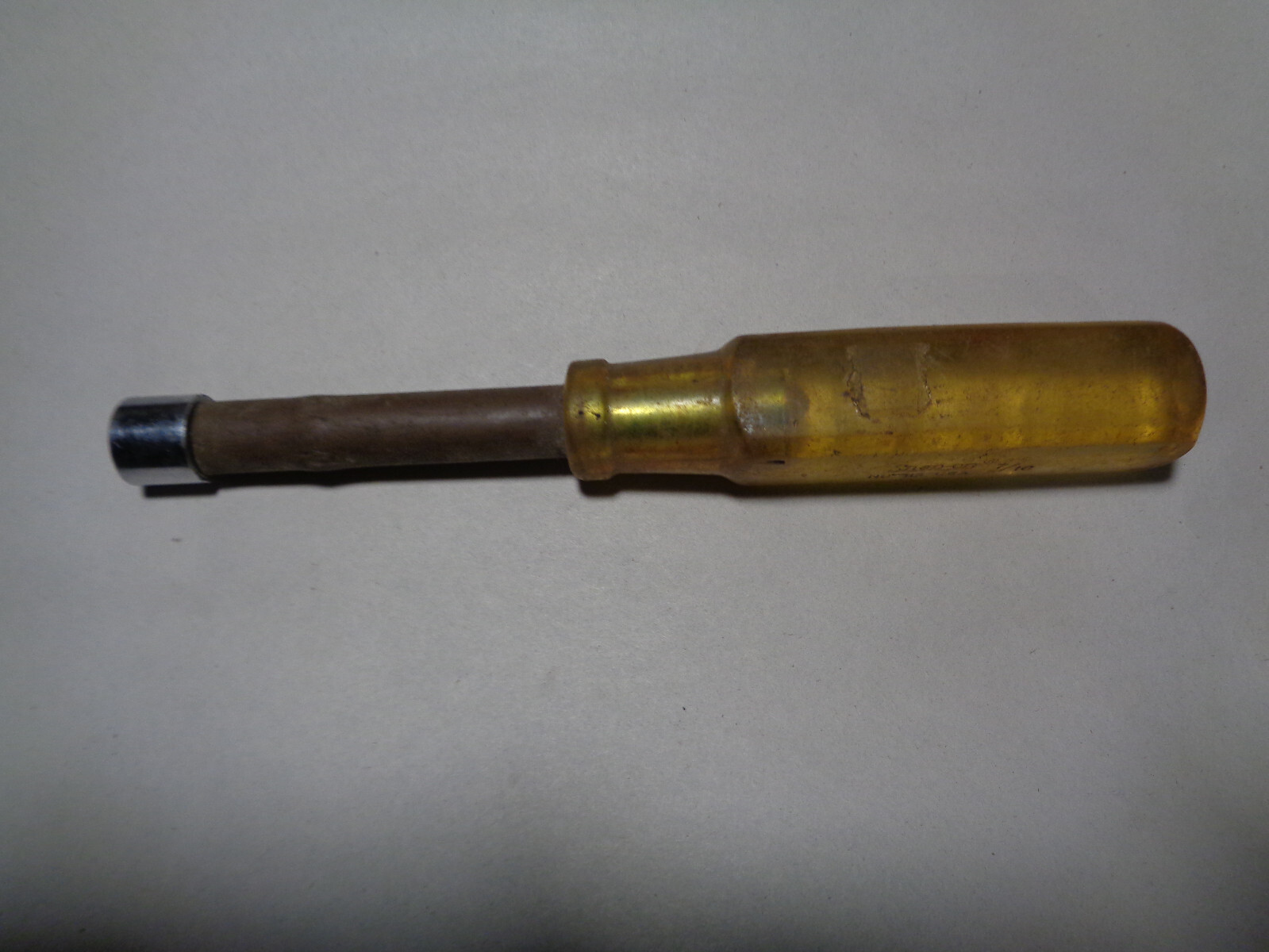 Snap-On Tools #114 7/16″ BROWN Hard Handle Nut Driver USA Tool