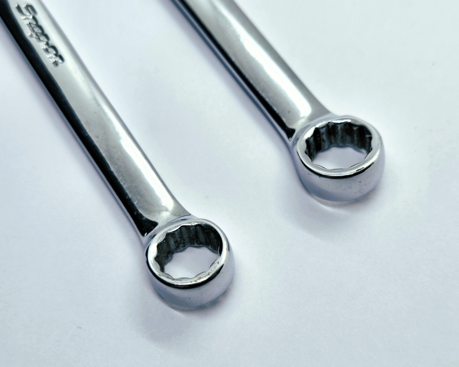 *Snap On SAE 12pt OEX110 & OEX120 Short Combination Wrench 11/32 & 3/8 2 Pieces*