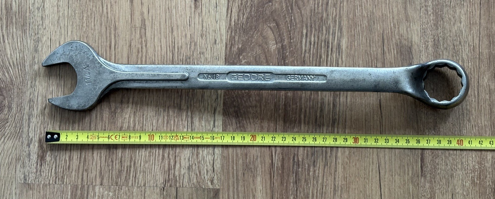 GEDORE No1B 1.1/4″ AF Size – COMBINATION SPANNER – High Quality / Germany