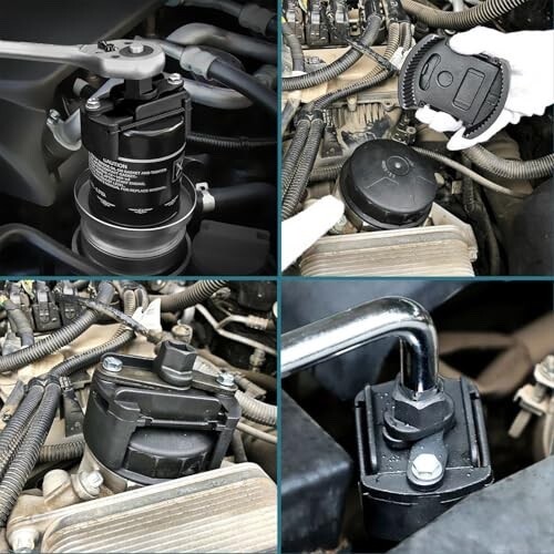 Universal Adjustable Oil Filter Wrench for 60mm – 80mm Removal Tool Cap 1/2″