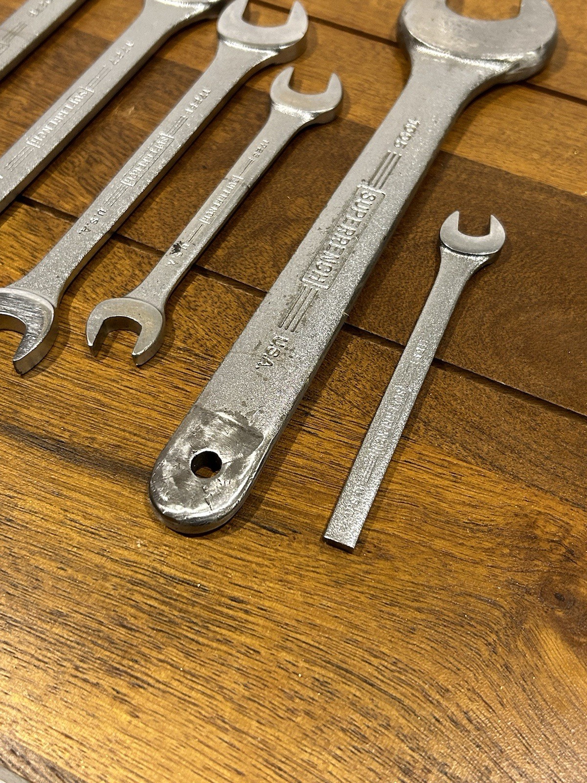 Rare Vintage J.H. Williams Wrench Set SUPERRENCH 9 Pcs. USA