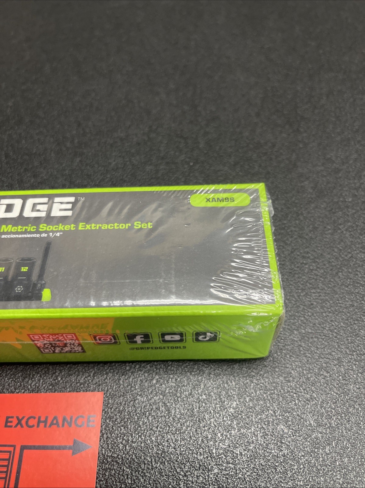 Gripedge XAM9S 9 Pc 1/4″ Dr Metric RPT Socket Extractor Set Grip Edge XAM9S