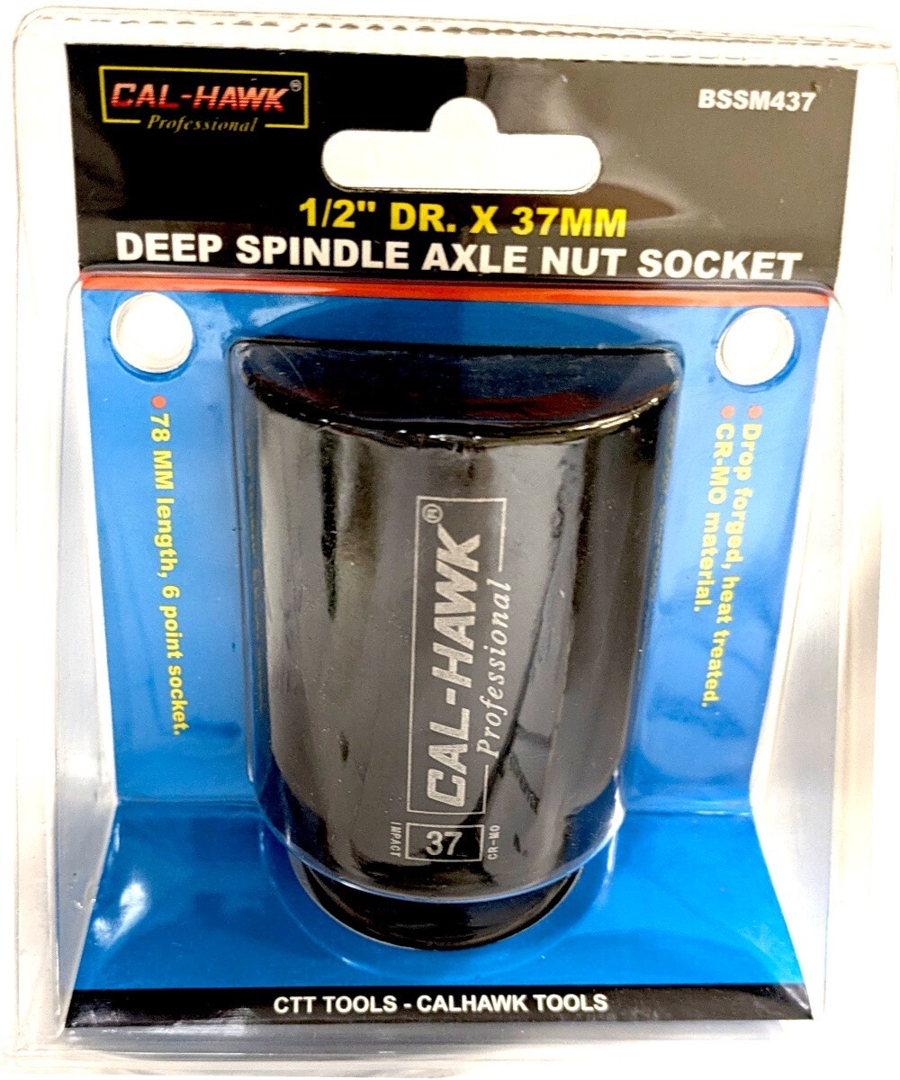 1/2″ DR. X 37MM DEEP IMPACT SOCKET 6 POINT SKT Chrome Molybdenum CR-MO MATERIAL