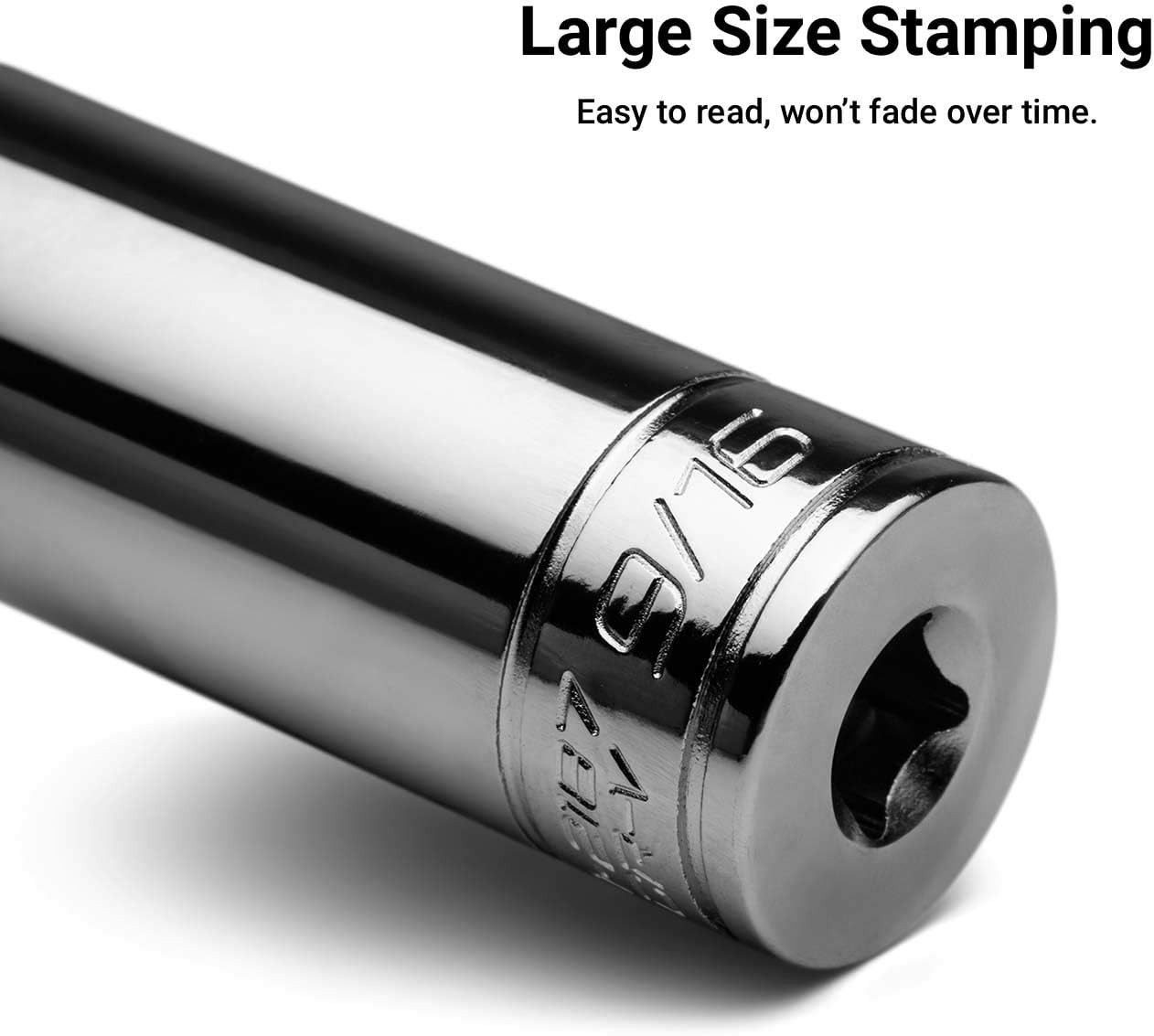 3/8-Inch Shallow Socket in Chrome Vanadium | 1/4-Inch Drive, 6-Point