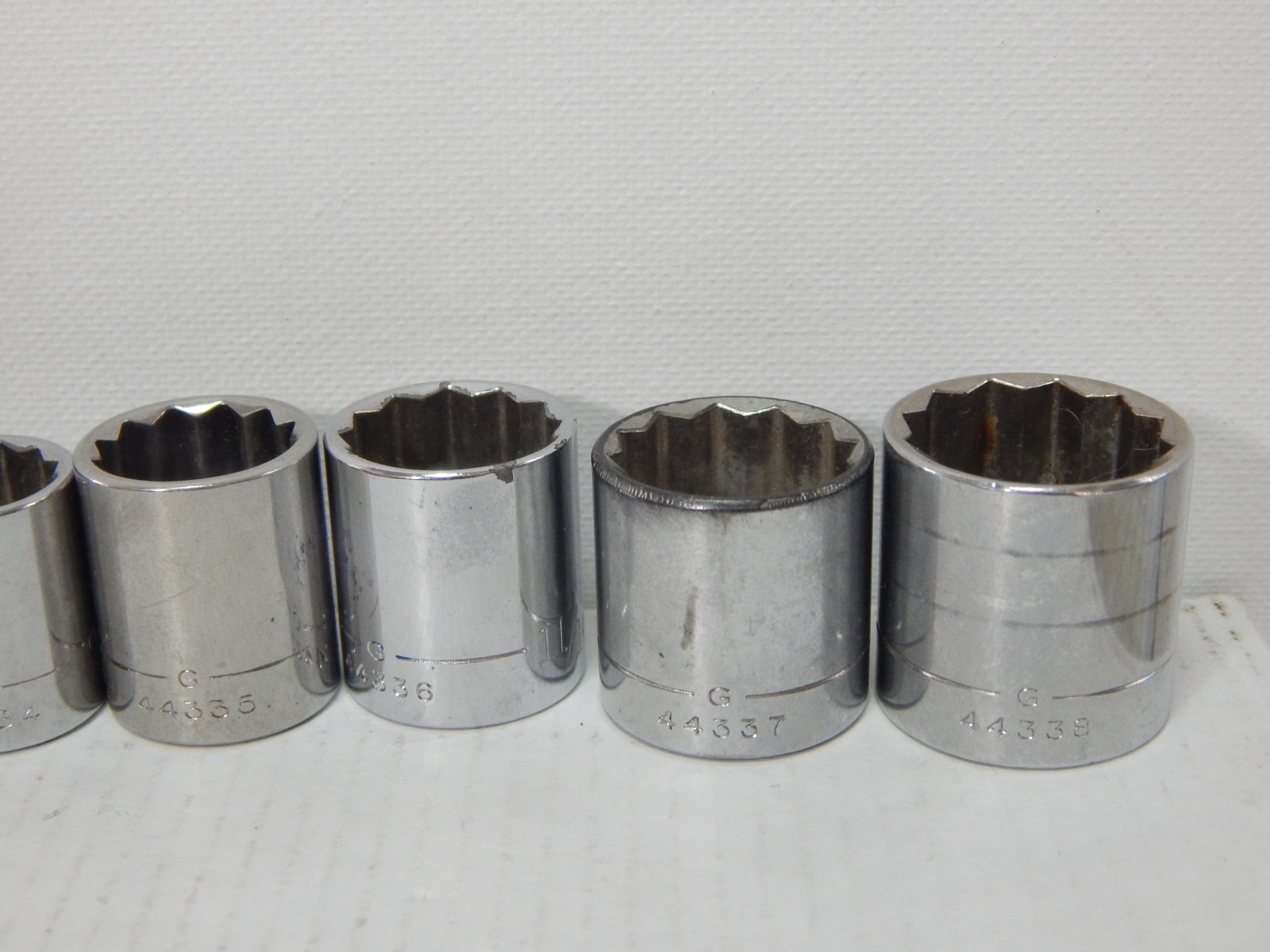 Craftsman shallow socket set SAE 12 Point 3/8″ Drive G Series 3/8″ to 13/16″