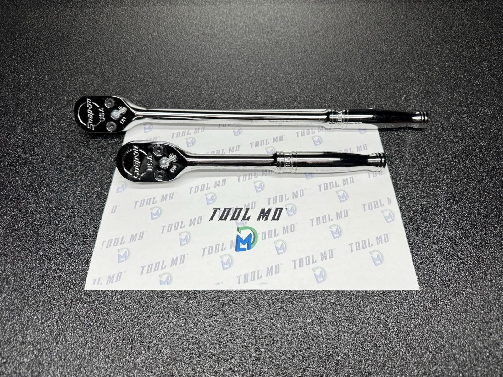 Snap-on Tools USA NEW 2pc 1/2” Drive Chrome Fixed-Head Ratchet Set S80A SL80A