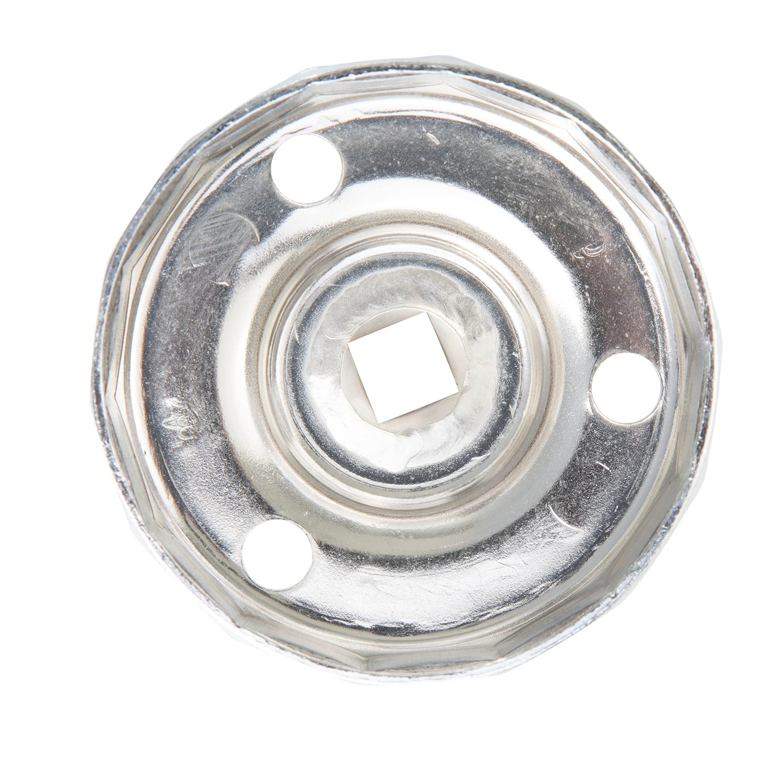 64mm x 14 Flute Oil Filter Cap Wrench, 3/8 Inch Drive, Low-Profile Socket Tool