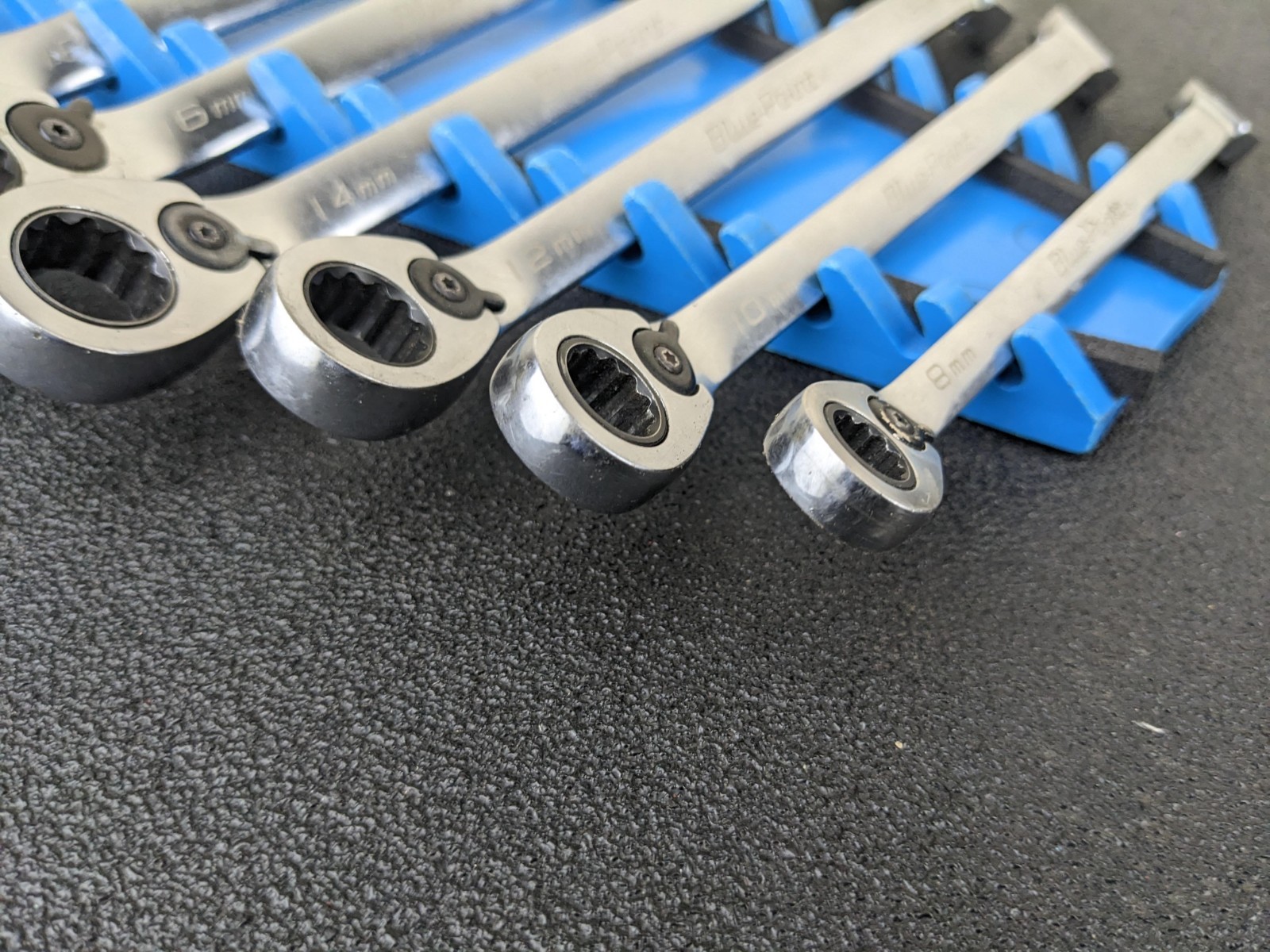 #bp430 Blue Point BXORM706 Reversible Offset 12Pt Ratcheting Wrench Set 8-19mm