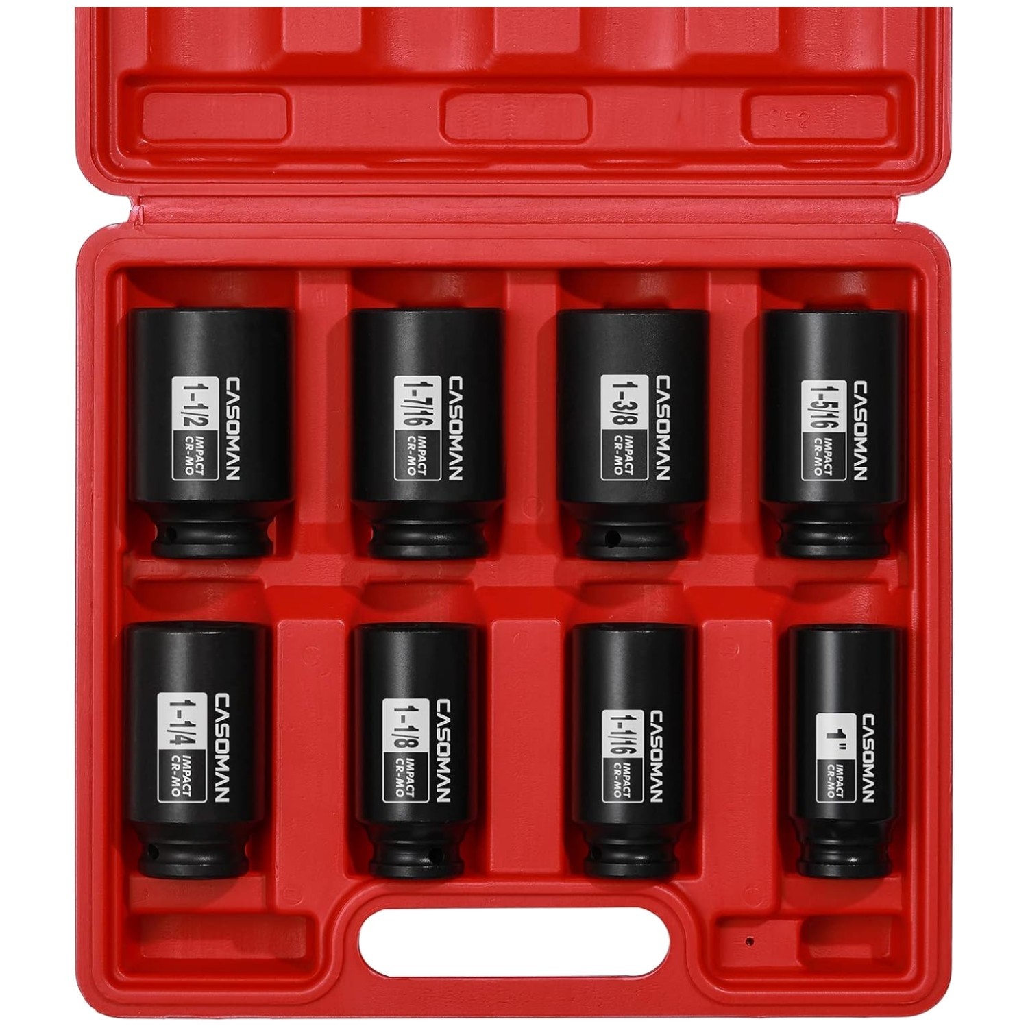 1/2″ Drive Deep Spindle Axle Nut Impact Socket Set