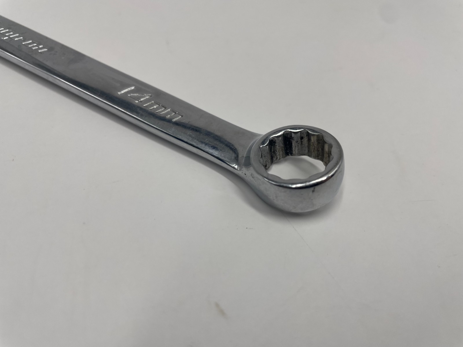 Snap On 14MM 12PT Metric Chrome Combination Wrench USA OEXM140B