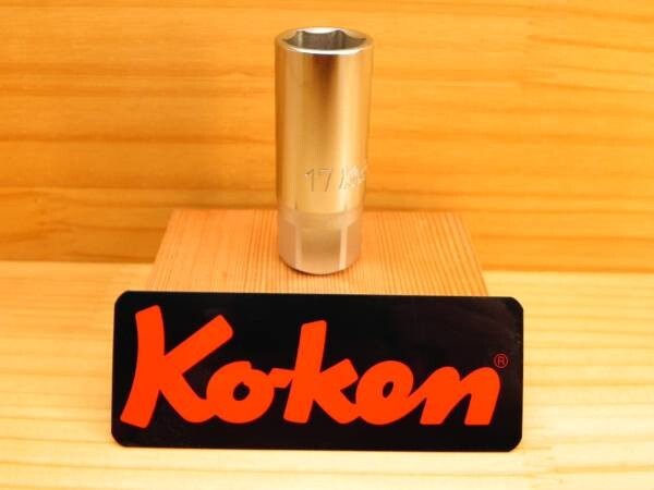 Ko-ken 4300M-17 L60 1/2″ Drive 6-Point Metric 17mm Wheel Socket 60mm Length