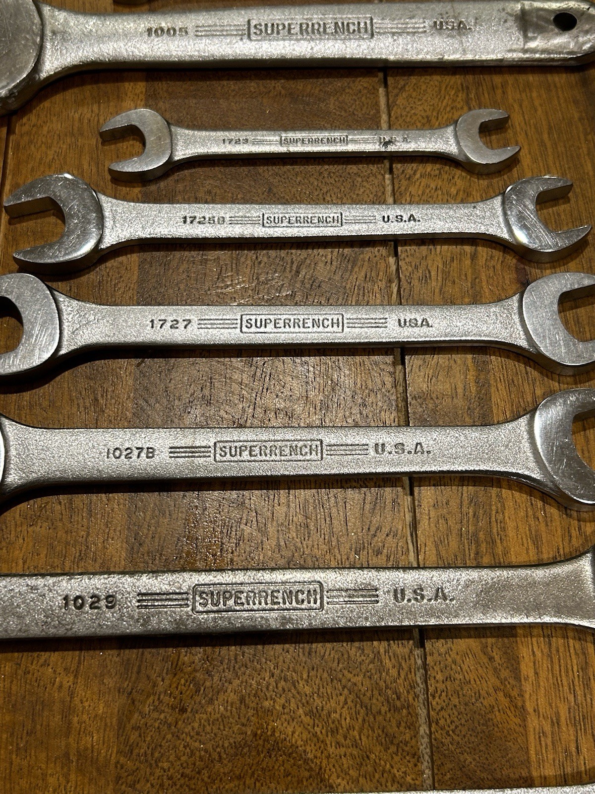 Rare Vintage J.H. Williams Wrench Set SUPERRENCH 9 Pcs. USA