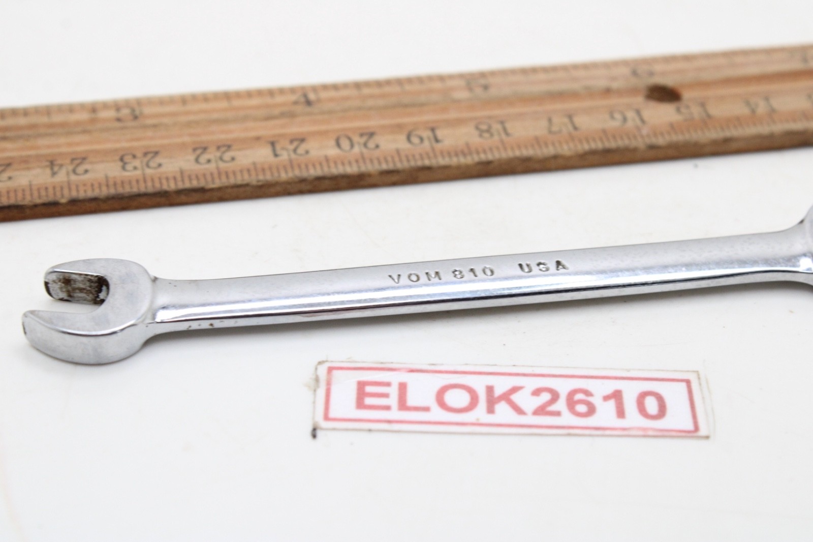 Snap-on Tools VOM810 8mm x 10mm Metric Double Open End Wrench 4.5″ USA