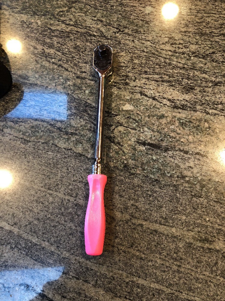 Snap On fhld80p 3/8 drive dual 80 hard grip pink long ratchet
