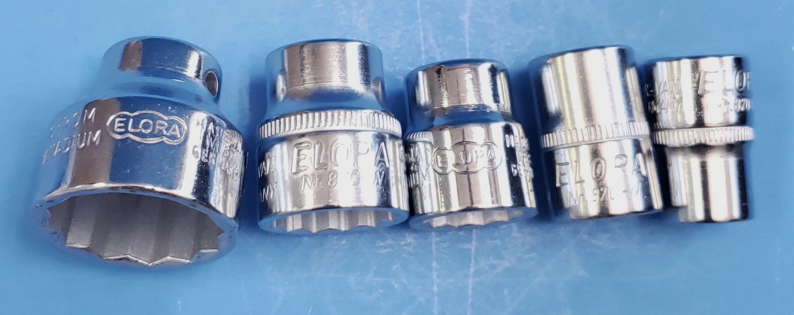 Elora 870W-Set5 Whitworth Socket Set 3/8″ drive size 3/16W 1/4W 5/16W 3/8W 1/2W