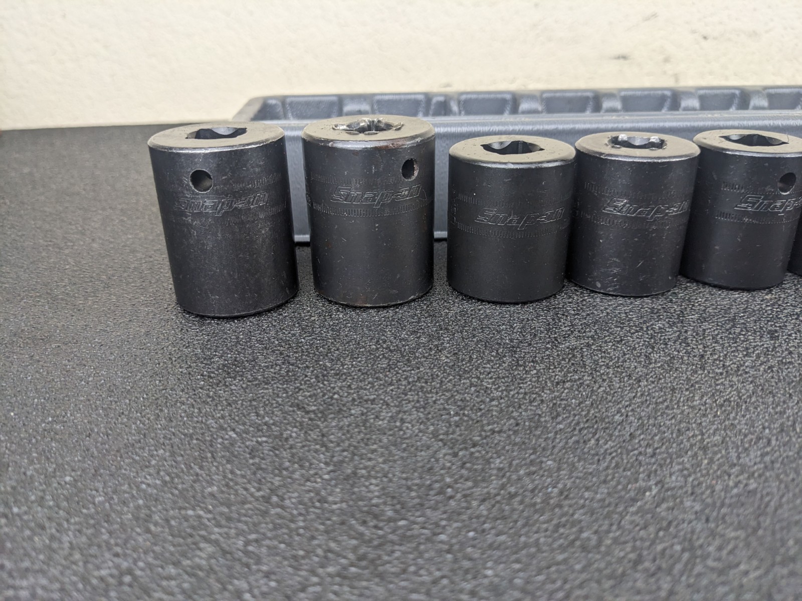 #bm248 Snap On Tools 315IMMYA 15pc 1/2″ Drive Metric Impact Socket Set 10-24mm