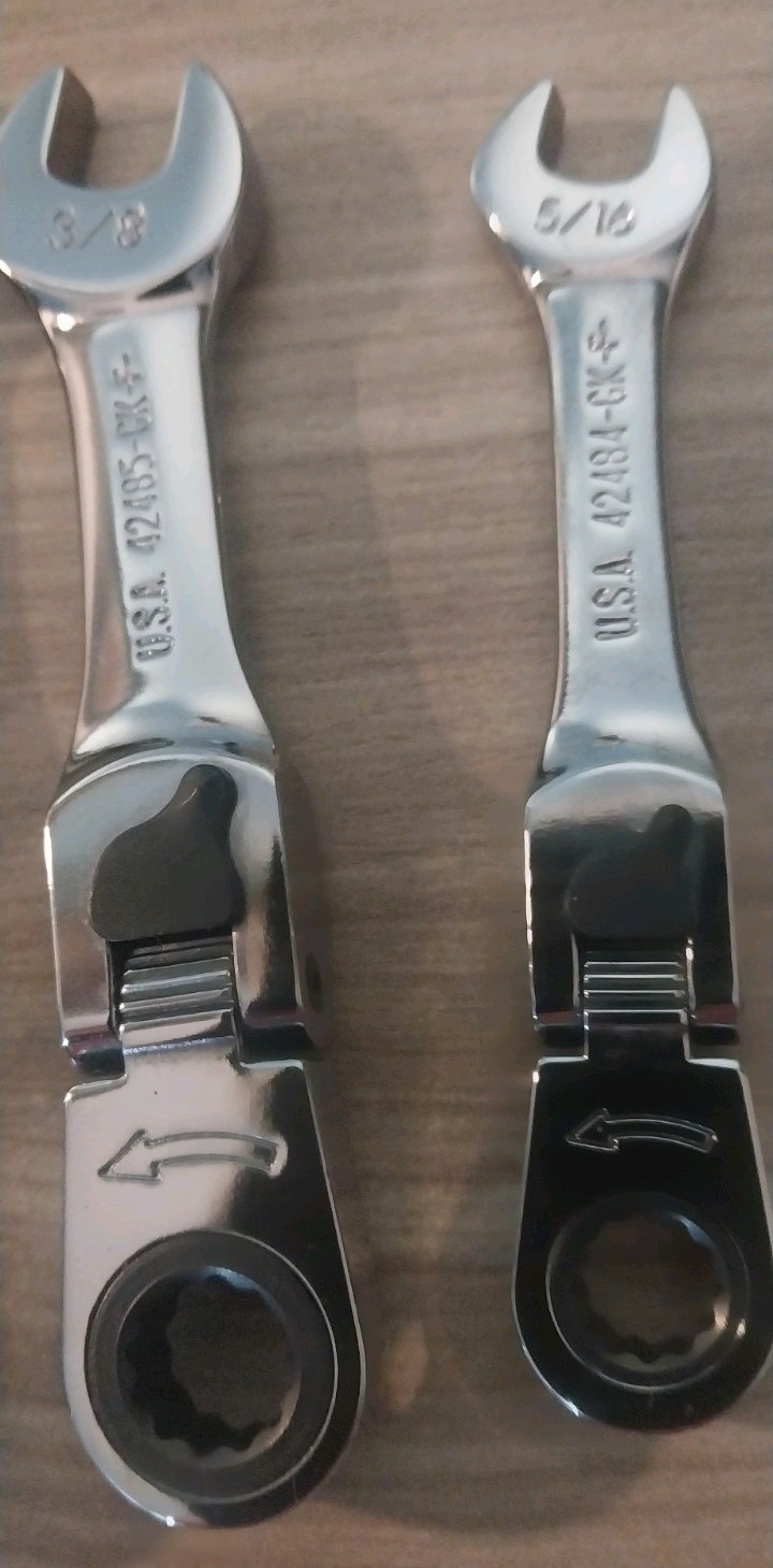 Craftsman 7 Pc. SAE Locking Flex RATCHETING «STUBBY «Wrench Set / UNUSED MINT