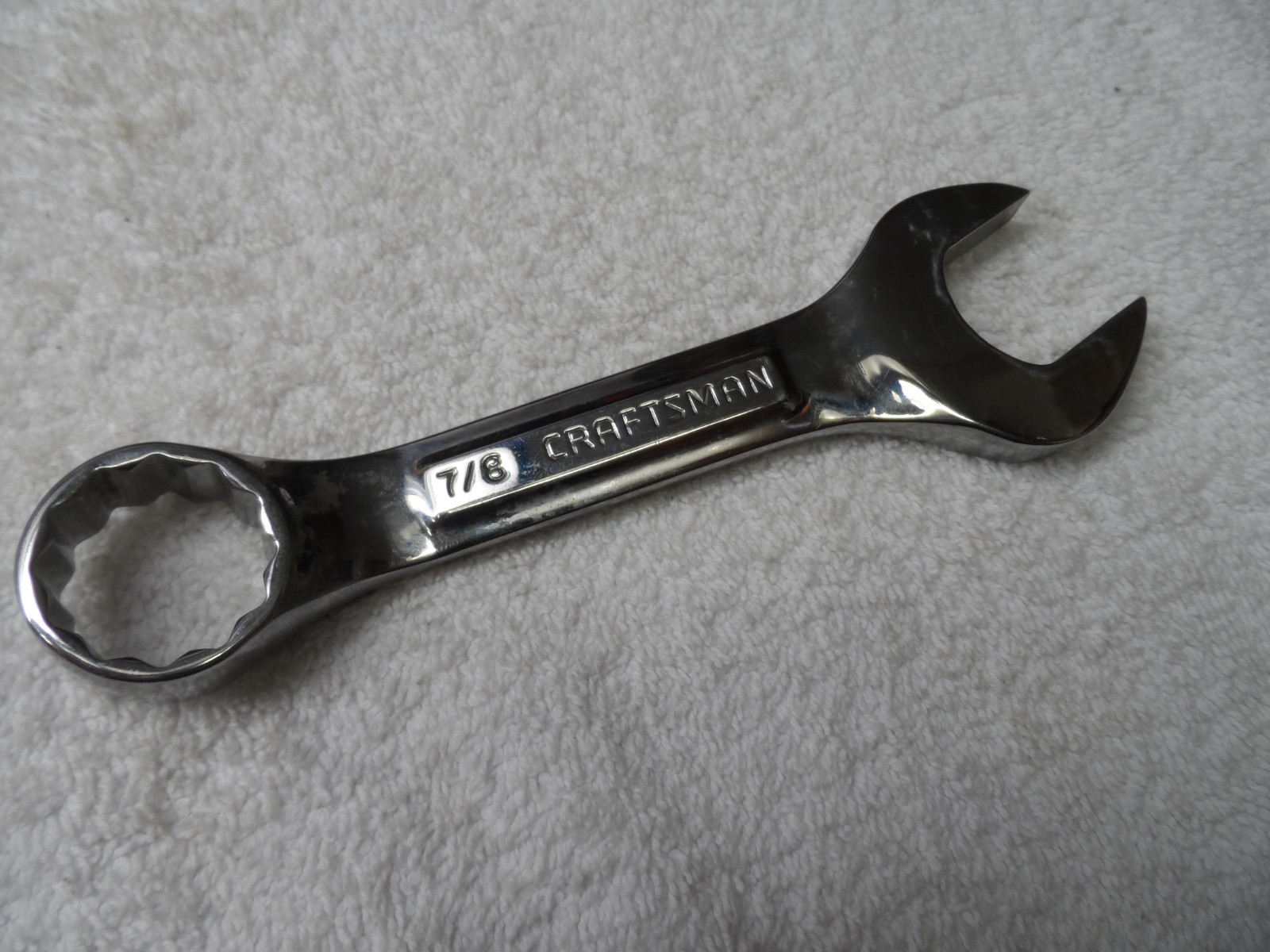Craftsman Professional Standard SAE Polish Stubby Wrench USA 7/8″ PN 44100 (pic)