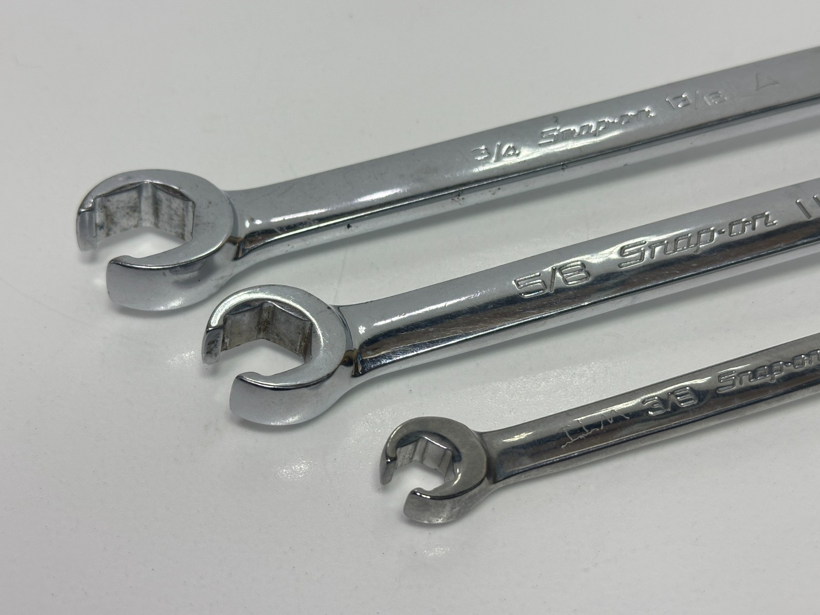 🇺🇸Snap-On USA 3pc SAE Flare Nut Line Wrench Lot RXFS24226A RXFS2022B RXFS1214B