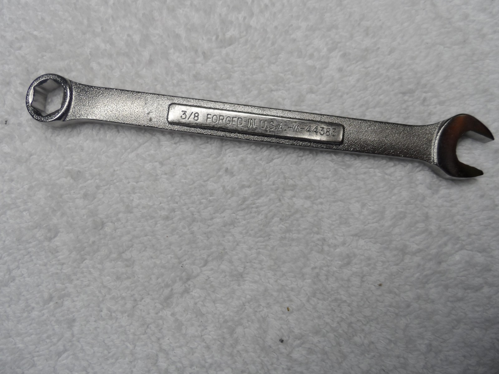 Craftsman SAE Satin Combination Wrench, 6pt, USA NOS, 3/8″ – Part # 44383