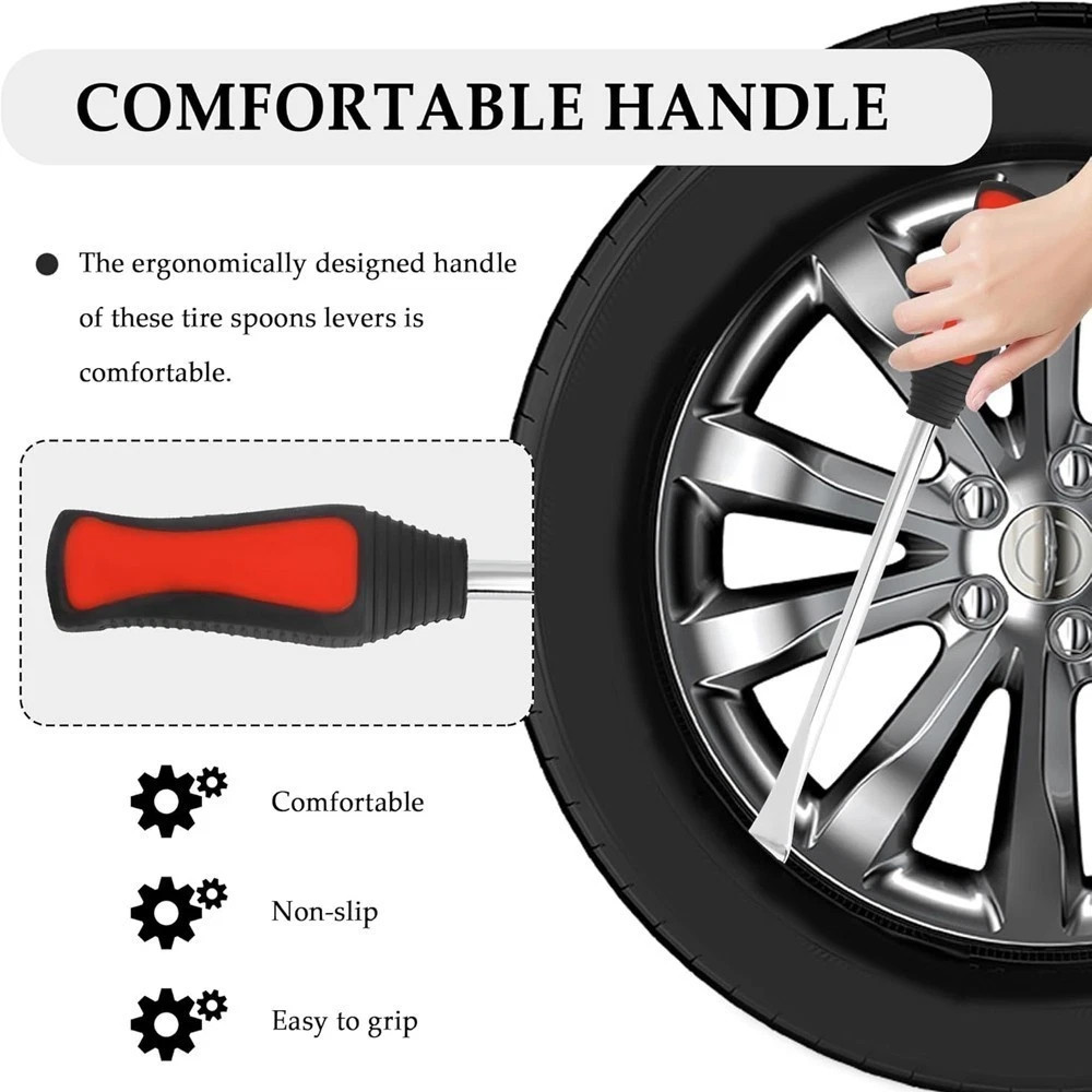 Professional Motorcycle Tire Changing Tool Steel Tire Spoon Lever Iron Tools Kit
