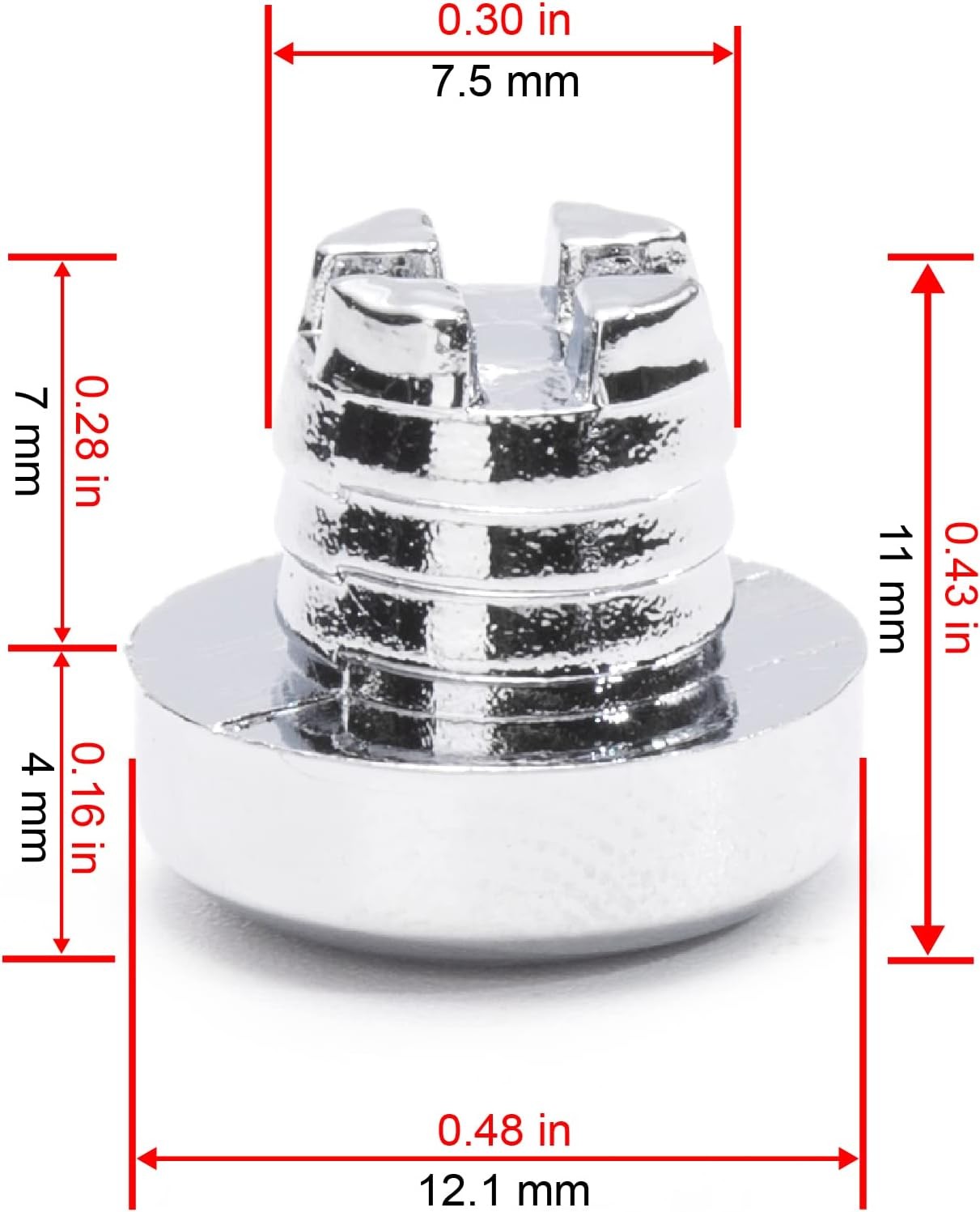 RTRHINOTUNING 50PCS Wheel Rim Lip Rivets Nuts of 7.5mm/0.3in Hole…