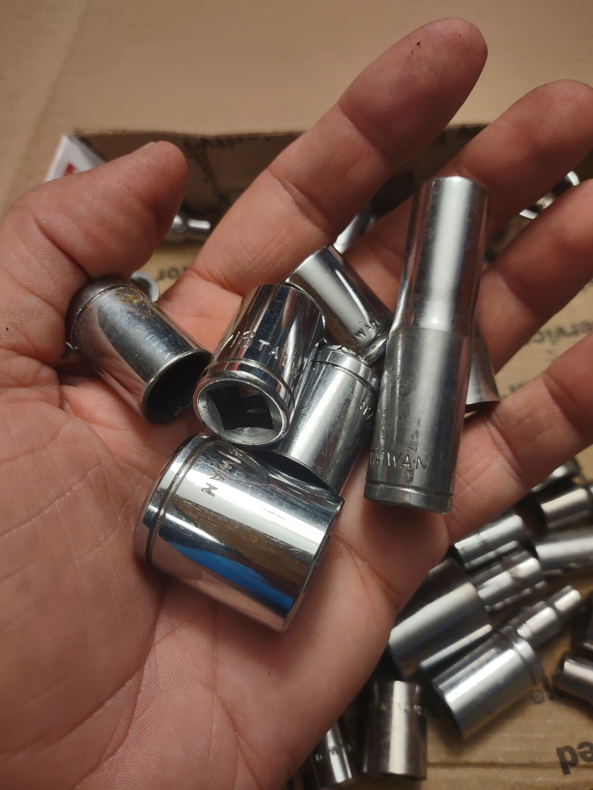 Sockets SAE Metric Assorted Drives & Points Mixed Brands All Are Made in Tiawan