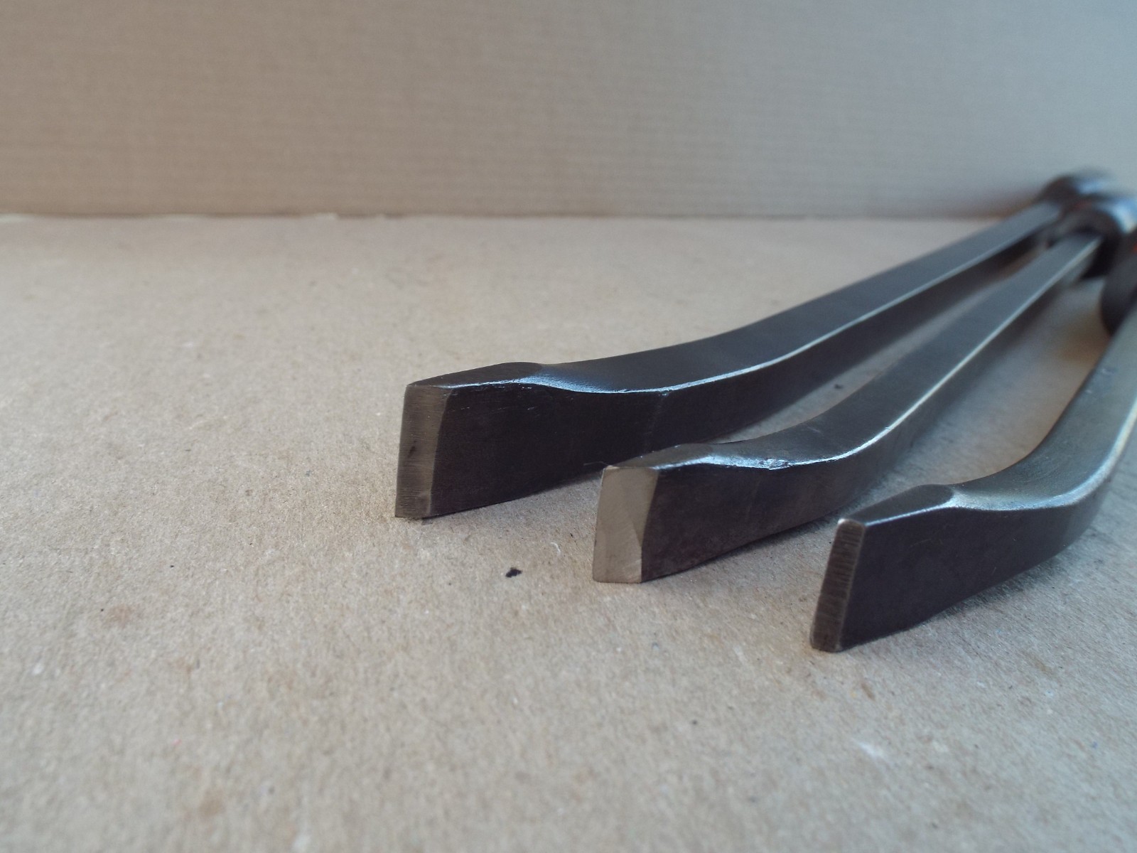 VTG 3 Heavy Duty Craftsman Professional USA Curved Pry Bar Lot (Please Read)