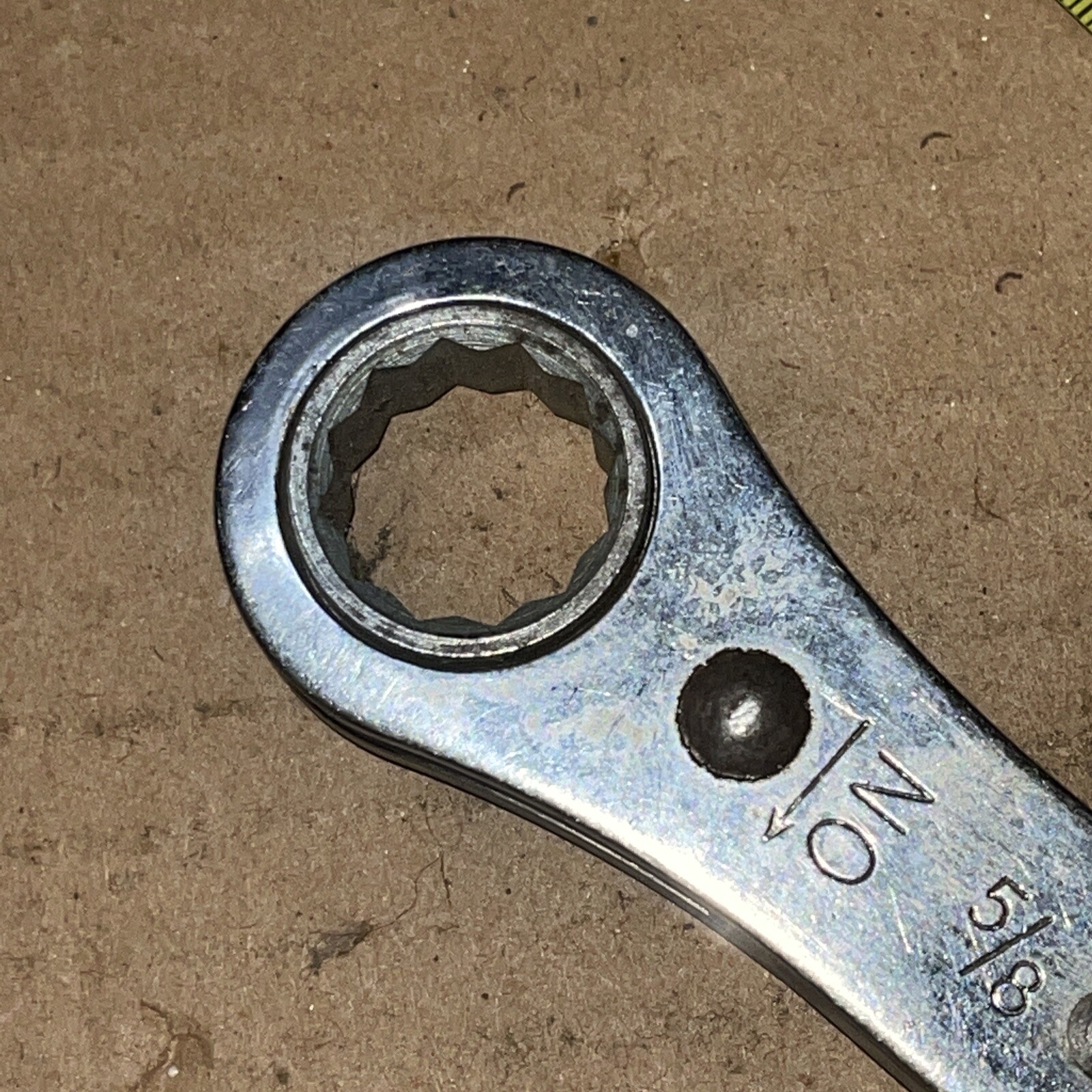 VINTAGE WILLIAMS USA RB-2024 3/4 In X 5/8 In Ratcheting Box End Wrench 12 Point