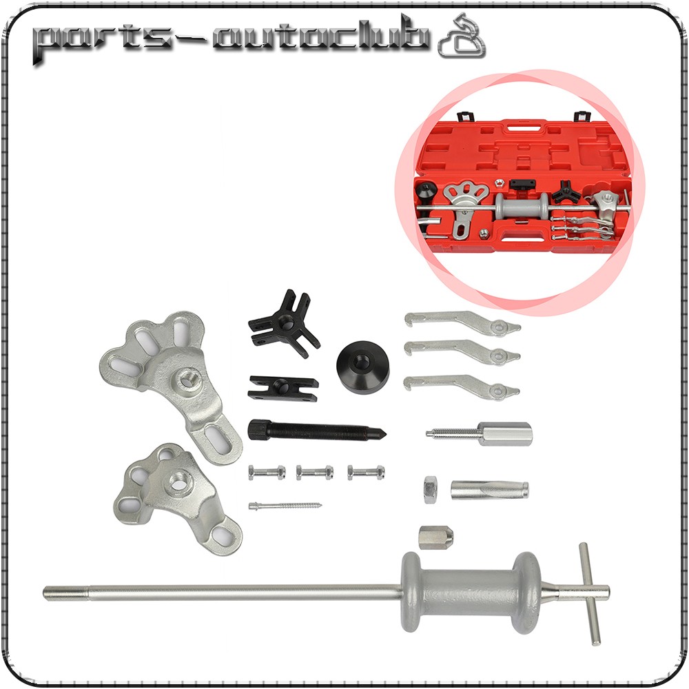 USA Slide Hammer Dent Puller Tool Kit Wrench Adapter Axle Bearing Hub Auto Set