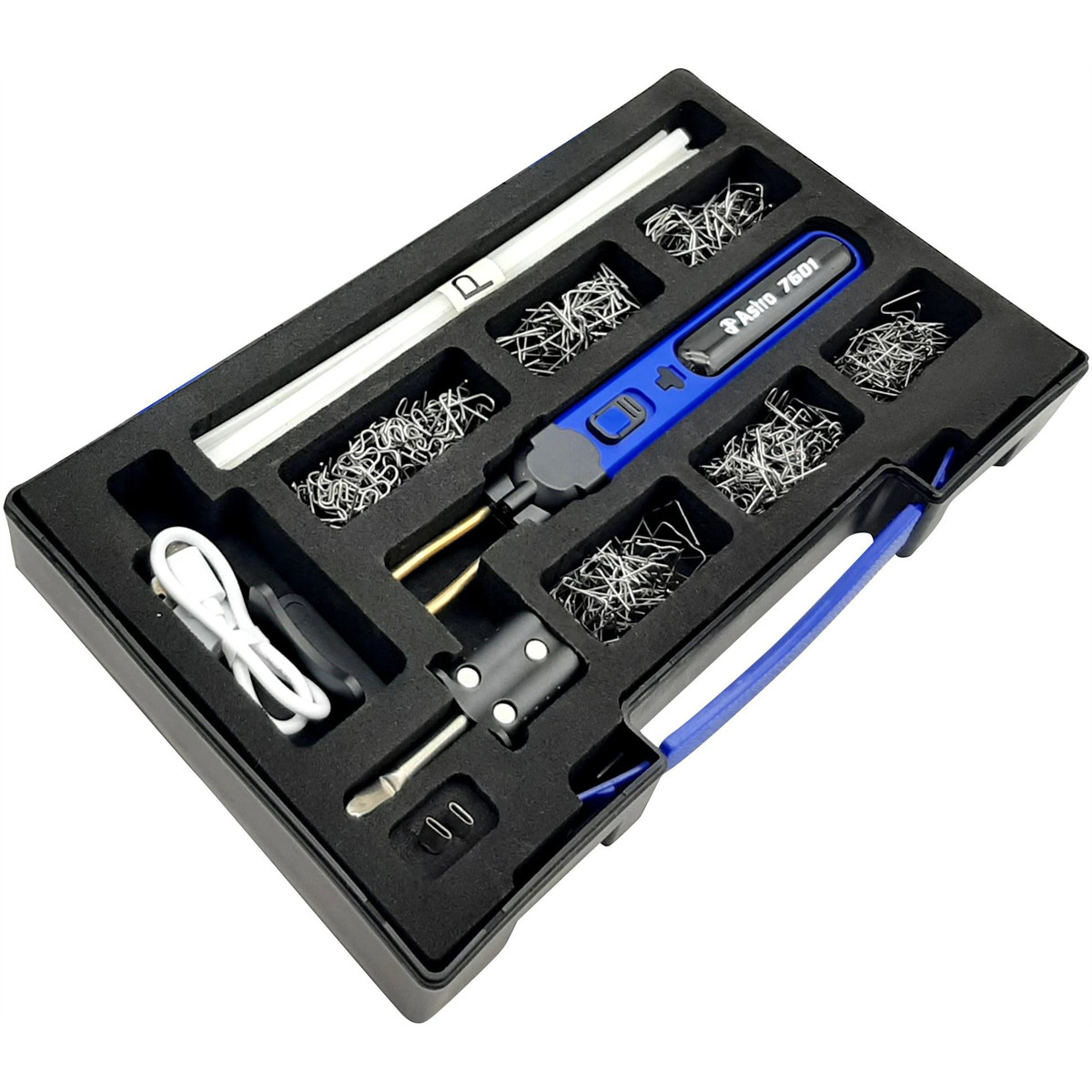 Astro Pneumatic 7601 Cordless Hot Staple Repair Kit with Reinforcement Staples
