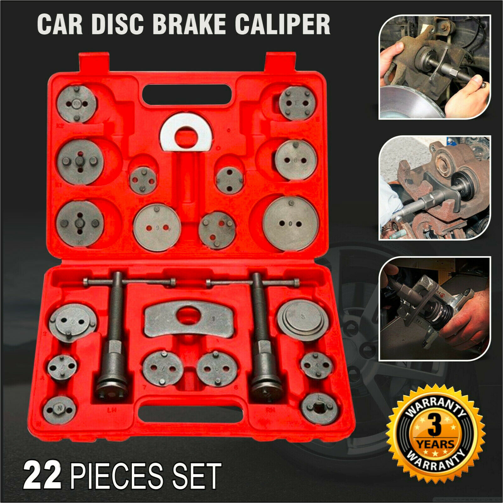 VLAND 22pcs Brake Caliper Tool Set and Wind Back TOOL Kit Car Truck Break Disc